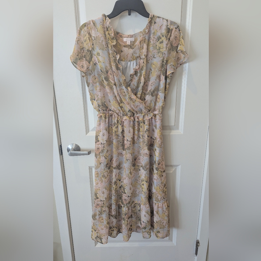 Lauren Conrad Adjustable Wrap Dress (M)